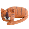 Bebemoss Torey orange striped tiger crochet toy