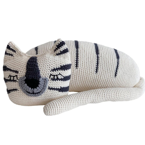 Bebemoss Torey white tiger crochet stuffed animal