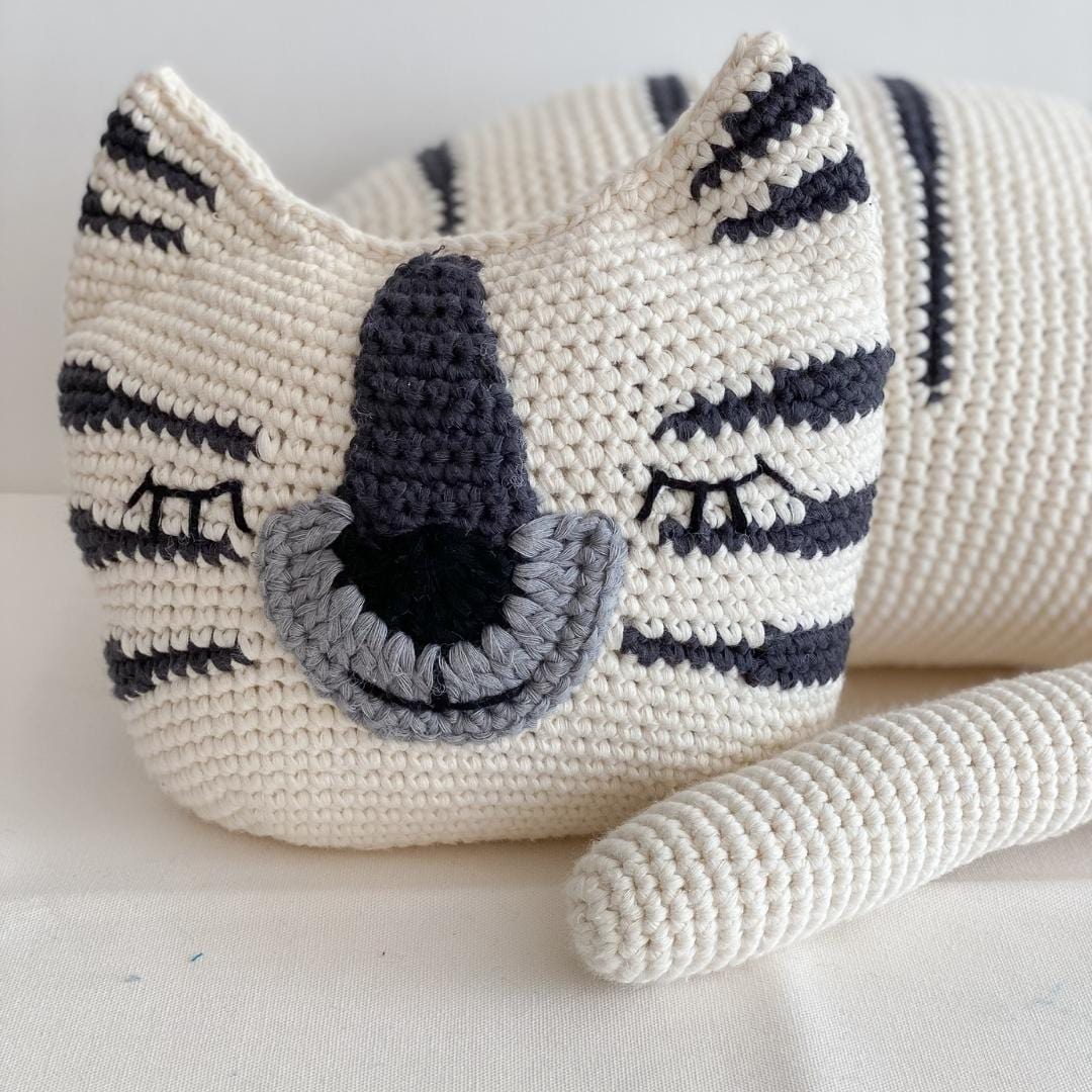 Bebemoss Torey the White Tiger | Crochet Plushie
