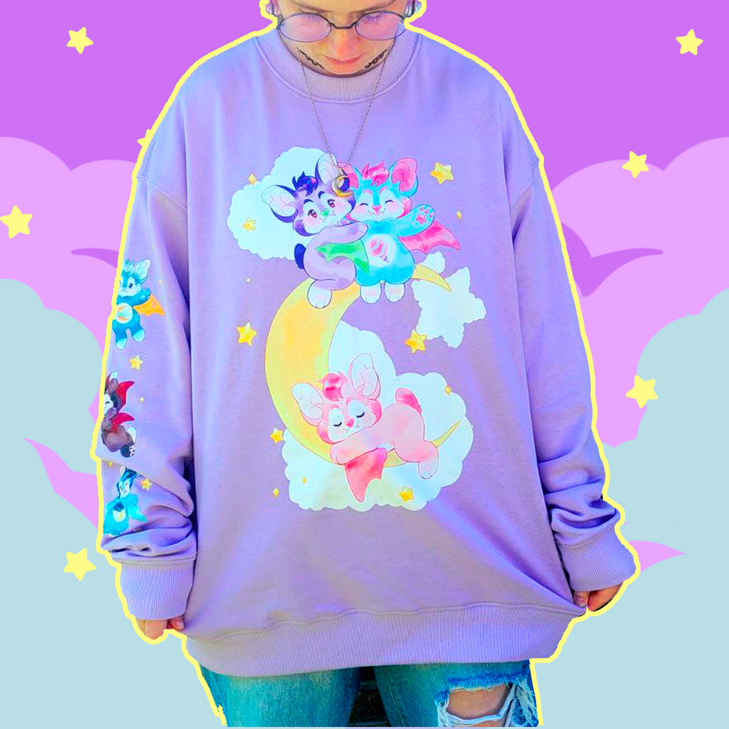 Batty for Whimsy | Tiny Teeth Graphic Sweater