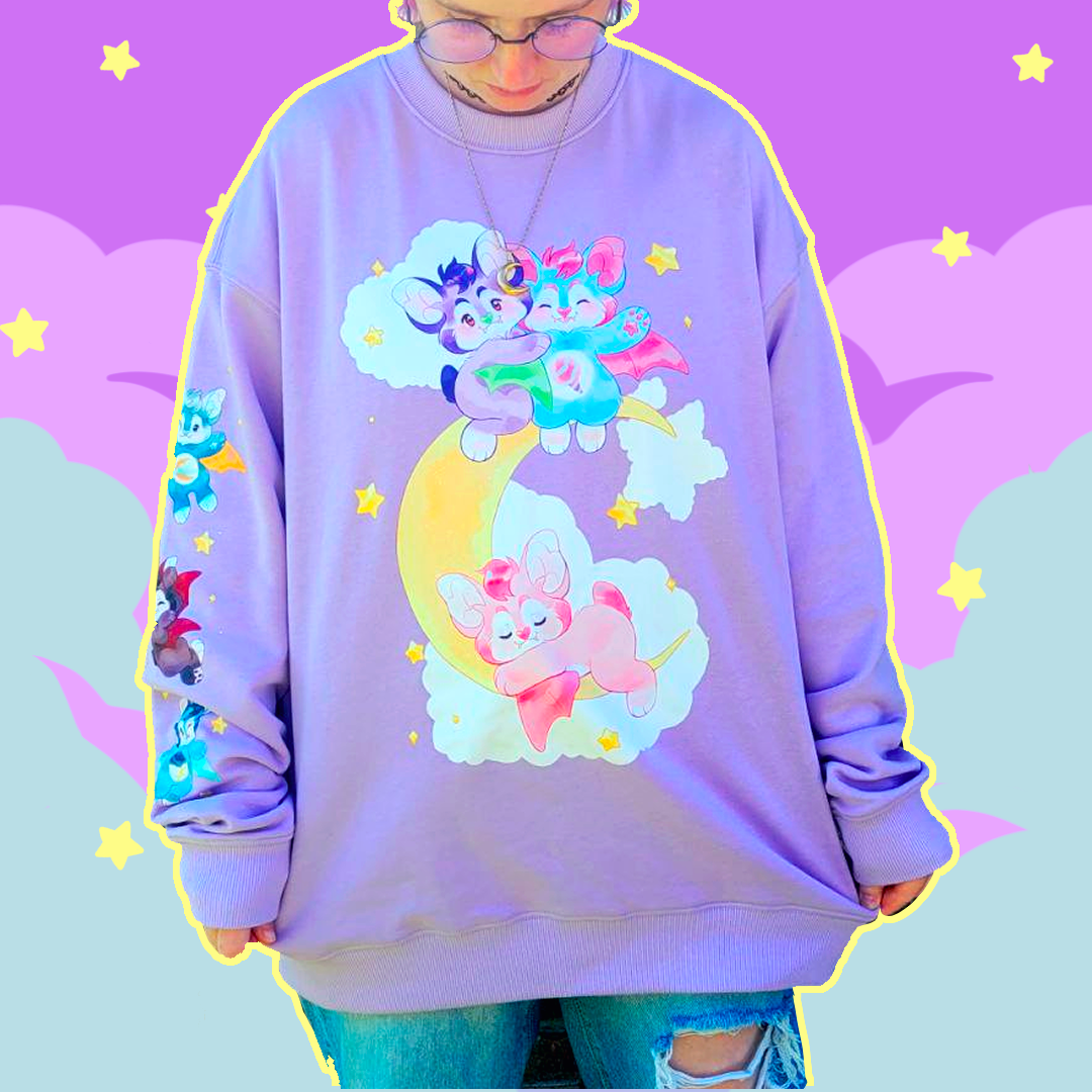 Batty for Whimsy | Tiny Teeth Graphic Sweater