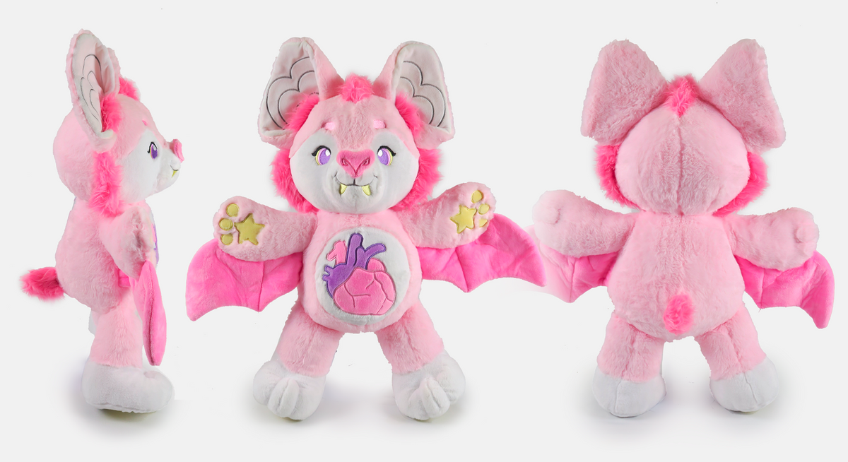 Sweet Heart Bat | Gothic-Cute Snughoul Plush