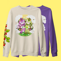Tiny Teeth Wolpertinger graphic French terry sweater