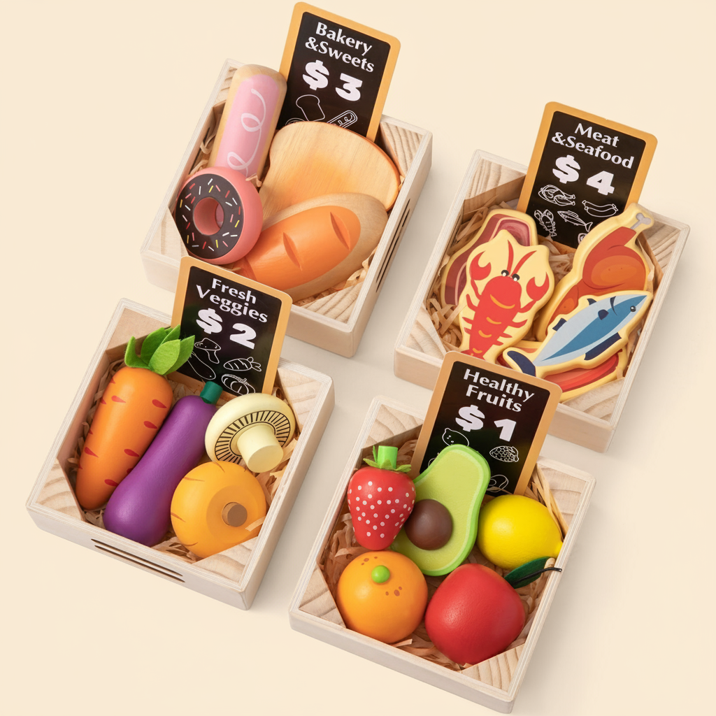 Tiny Land Market Day | Wooden Play Food Set — manufacturer product image 1