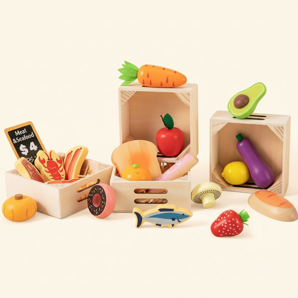 Tiny Land Market Day | Wooden Play Food Set — manufacturer product image 2